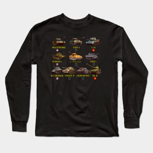 Top 10 WW2 Tanks Long Sleeve T-Shirt